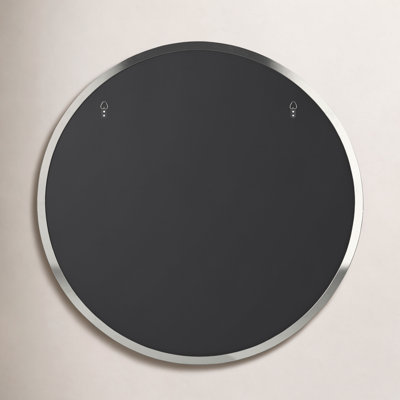 Vidal Stainless Steel Round Mirror