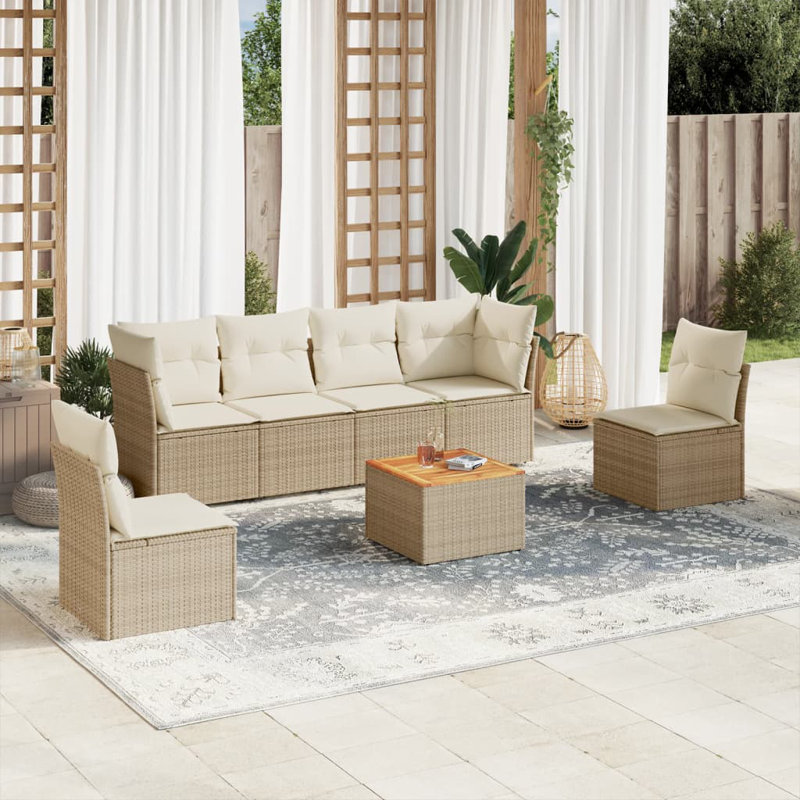  Garden Sofa Set Beige