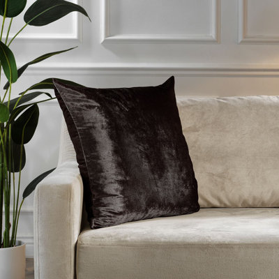 Housse de coussin en velours brillant
