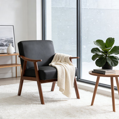 Chaise rembourrée en similicuir PU