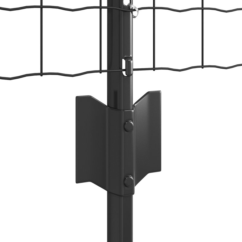 Euro Fence With 11 U Posts Steel, 60cm H x 2500cm W, Grey