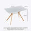 Table de salle à manger moderne