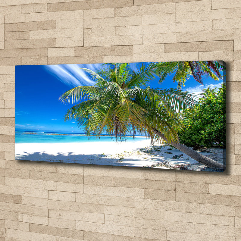 Tropical Beach - No Frame Print on Canvas