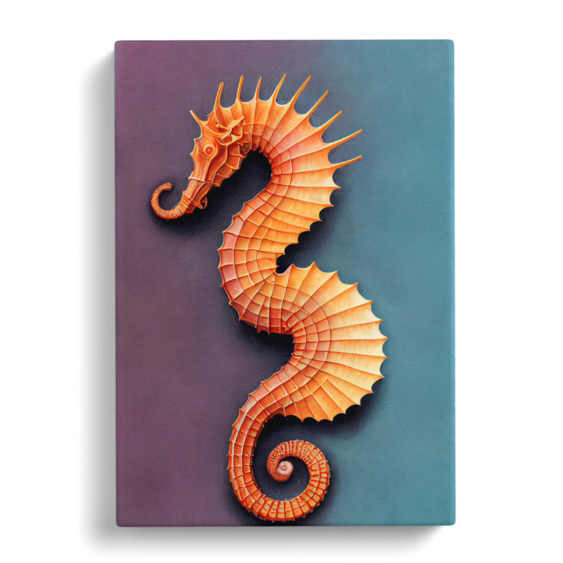 Beautiful Seahorse - Wrapped Canvas, 50cm H x 35cm W x 3cm D