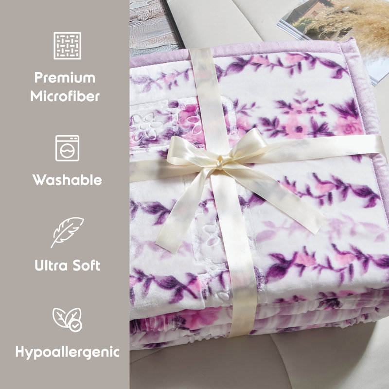 Couverture en peluche Nestl, Très grand, Mauve