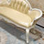 Banc rembourré en cuir véritable European Bed