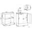 Beliani 160cm 2 Modular Outdoor Kitchen