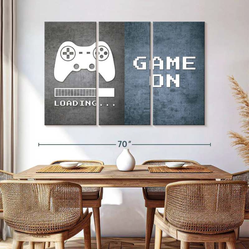 'Loading Game On, 42" H x 65" W