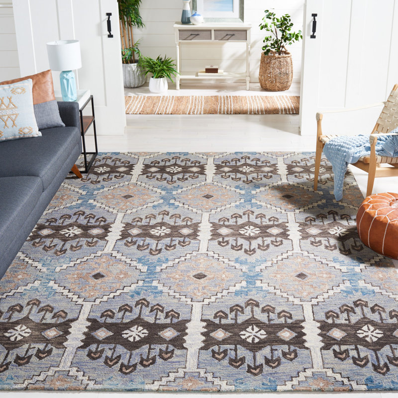 Posada Hand Tufted Wool Southwestern Rug, Runner 2'3" x 8'