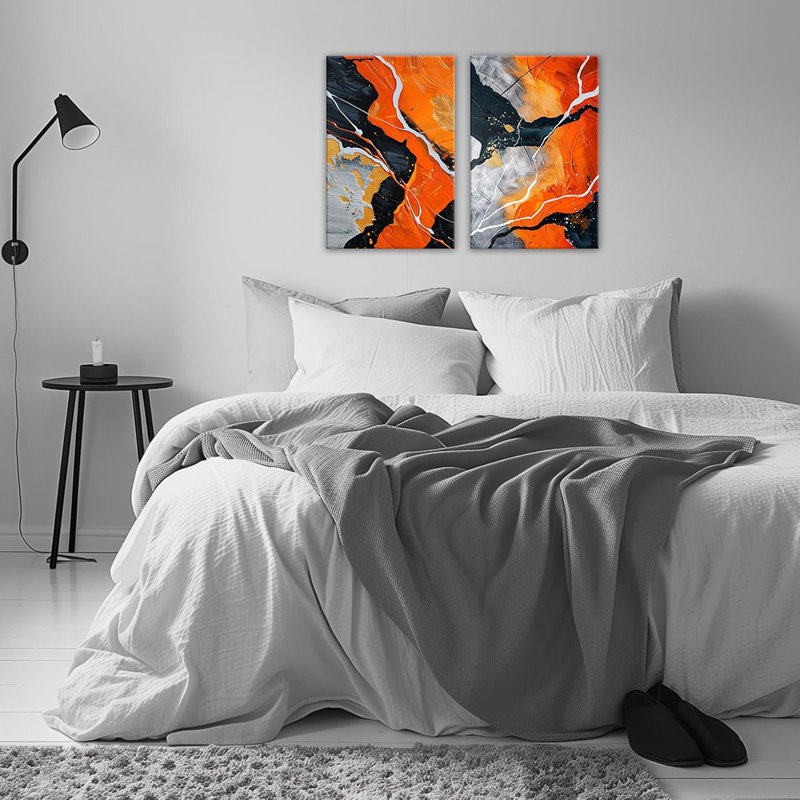 2 Piece Wrapped Canvas Wall Art