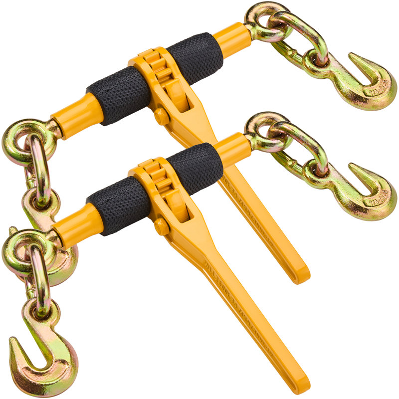 Chain Binder Ratchet Load Binder 1/4"-5/16" 2600 lbs for Tie Down 2 Pack
