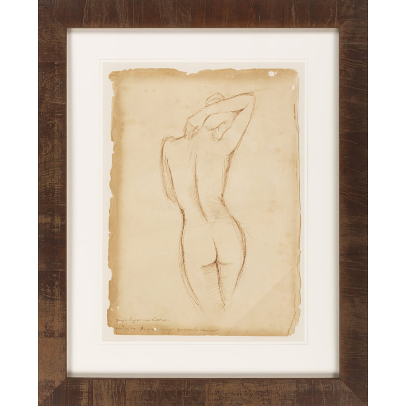 « antique figure study i », impression encadrée
