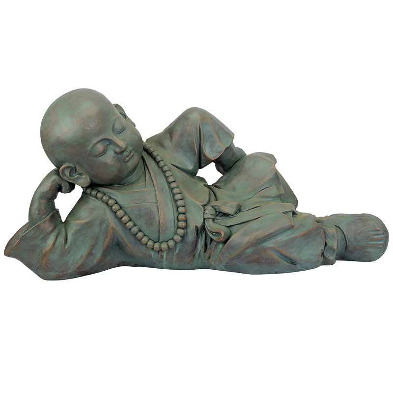 Statue de jardin bouddha pour bébé repose-serene