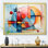 Cubes de couleurs douces III - art mural géométrique