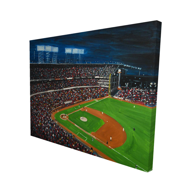 Jeu de baseball sur toile bleu américain | Décoration intérieure
