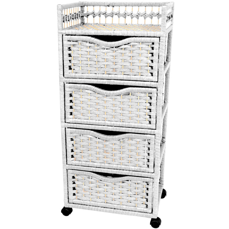 4-Drawer Storage Chest, White