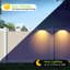 Solar Powered Integrated Low Voltage LED Deck Light Kit-105632661