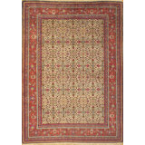 Canvello Beige Turkey Hereke Rug | 4'1'' X 5'10''