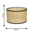 15cm H Wicker Drum Pendant Shade ( Screw On ) in Tan-1946766911