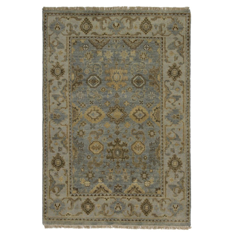 Oriental Area Rug in Blue