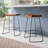 Modern Brown 25-Inch Counter Stool with Space-Saving Backless Saddle Seat-19577977-46499437