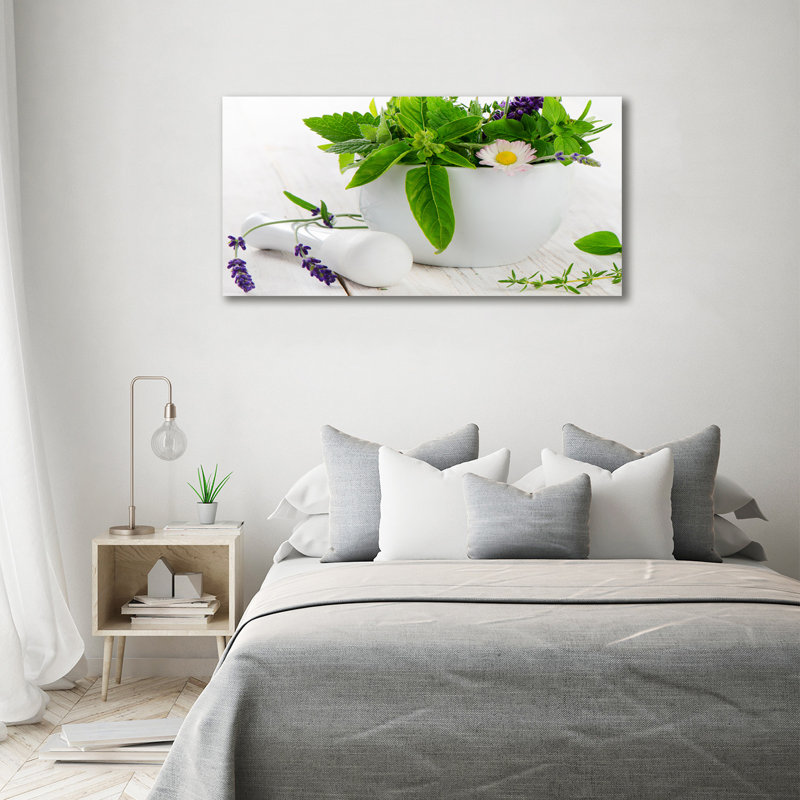 Mortar And Herbs - Wrapped Canvas Print