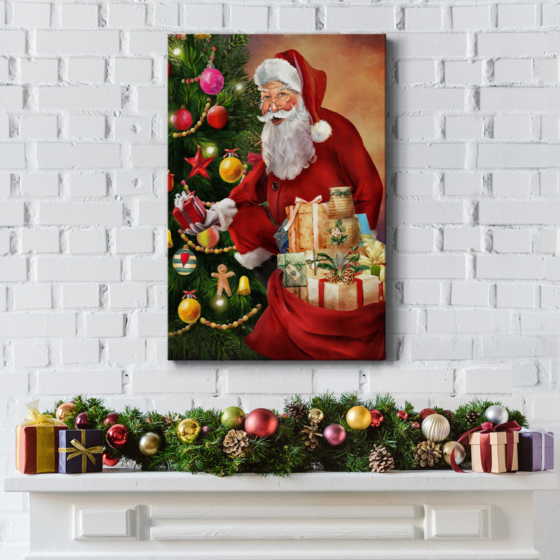 " Santa's Presents ", 18" H x 12" W 1.5" D