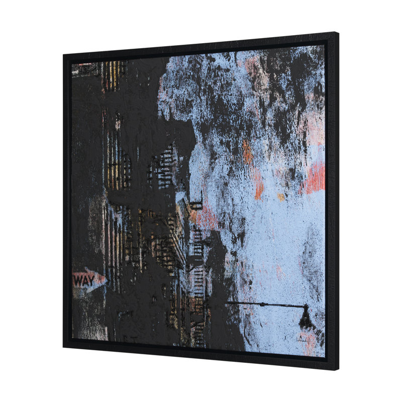 City Vibe IV a Hand Embelished Textured Canvas