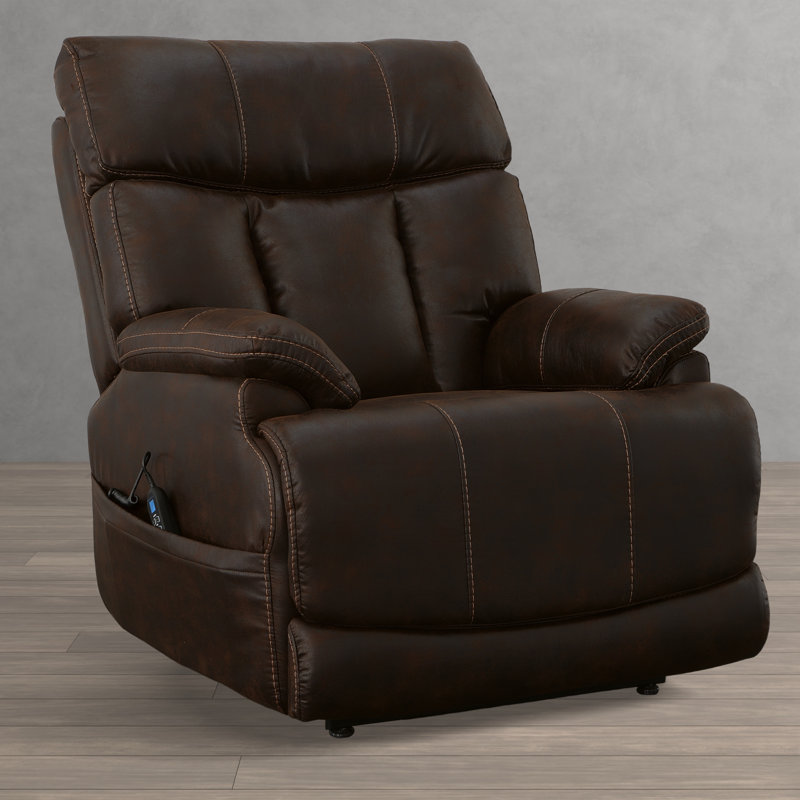 Sidings Upholstered Power Recliner, Brown