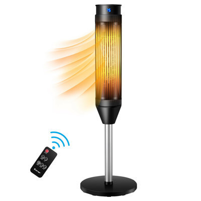 Belfry Heating Stefania 2000 Watt 352 BTU Electric Tower Space Heater with Adjustable Thermostat and with Digital Display
