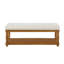 Banc capitonné de 44 po avec tablette de rangement et banc rembourré en lin pour le vestibule de la chambre à coucher-1454293216-1454293220