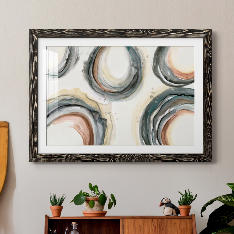 Elasticity - Single Picture Frame Print, 31" H x 44" W x 1" D, Black Paper