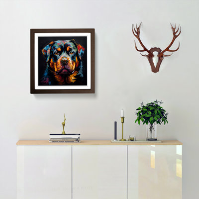 Rottweiler Abstract Expressionism No.2 Framed Print