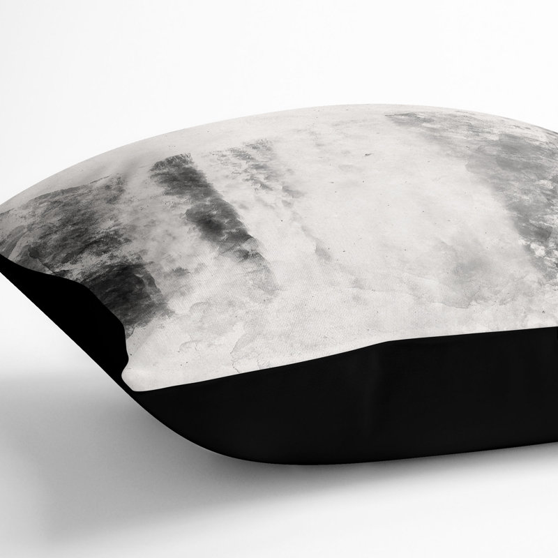 Skogafoss Waterfall Iceland Cushion with Filling, Black, 55cm H x 55cm W x 20cm D