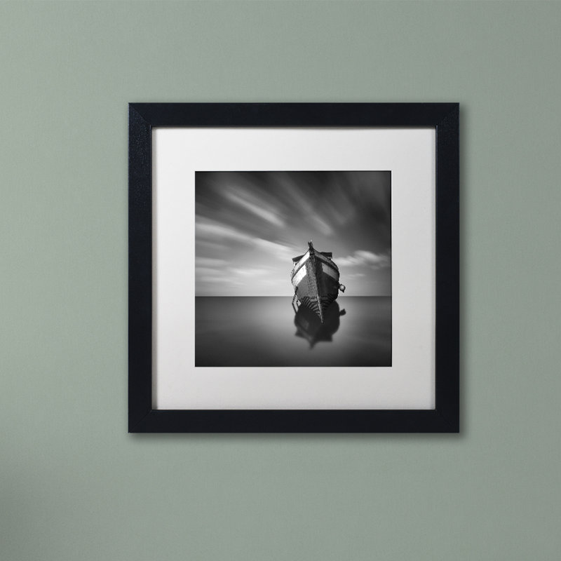 « my bateau iv » par moises cotisation, reproduction de photo encadrée, H 16 po x l 16 po x P 0,5 po