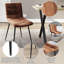 Dining Chairs Upholstered Velvet Fabric Seat Kitchen Dining Room Furniture, UKFR Certified-340277612-340277527