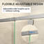 Porte de douche pivotante semi-sans cadre 38-42 po x H 71 po avec verre trempé 1/4 po-128877272
