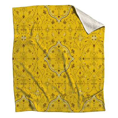 Ornate Floral Motif Blankets