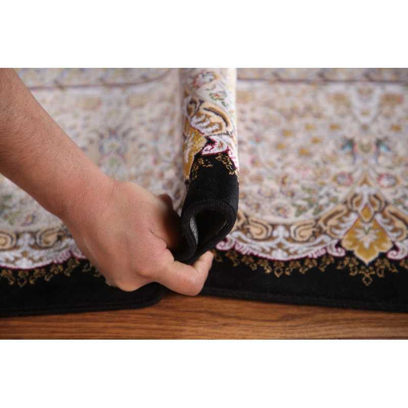 Tapis traditionnel noir 6 x 10