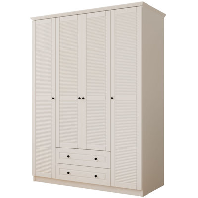 Kaylah 4 Door Manufactured Wood Wardrobe