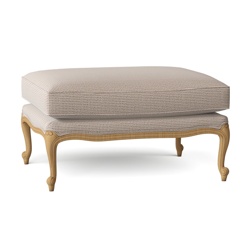 St. Helena Ottoman, Maya Cyan, Amber