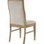 Chaises d'appoint rembourrées Barley pour salle à manger, ergonomiques, en bois d'hévéa, assise en mousse, 2 chaises, confort optimal, structure en bois d'hévéa