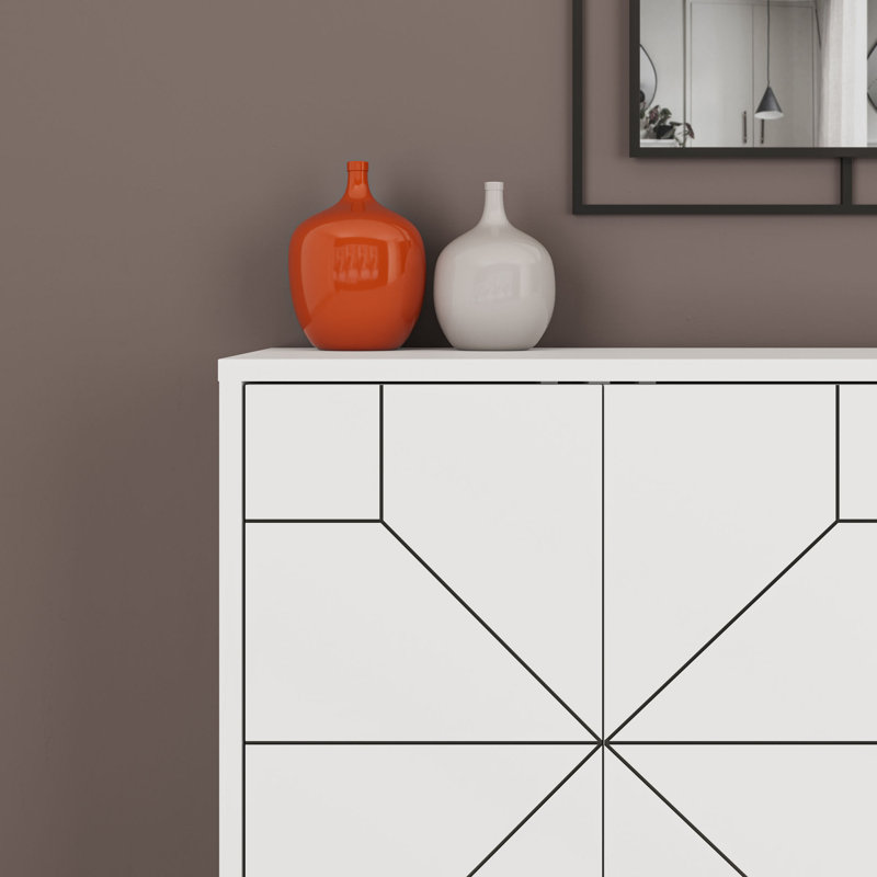 Decortie 62.4cm Console Table, White