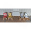 Ensemble de table et de chaises pour enfants 5 pièces, table en bois pour enfants avec 4 chaises, animaux de dessin animé (plus grande table) (3-8 ans)