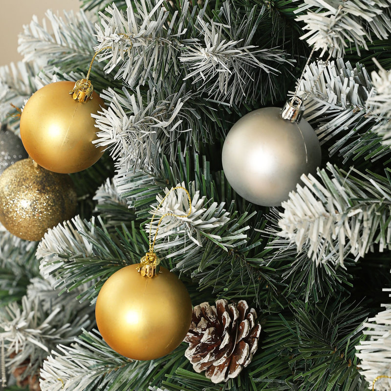 Artificial Christmas Tree, 6.89ft H x 3.61ft W x 3.61ft D