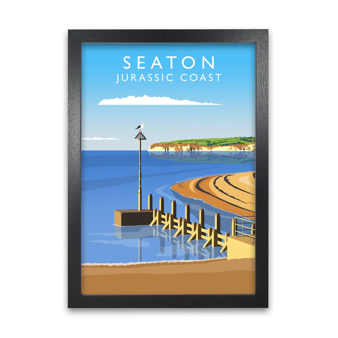 Poster Seaton Jurassic Coast von Richard O'Neill