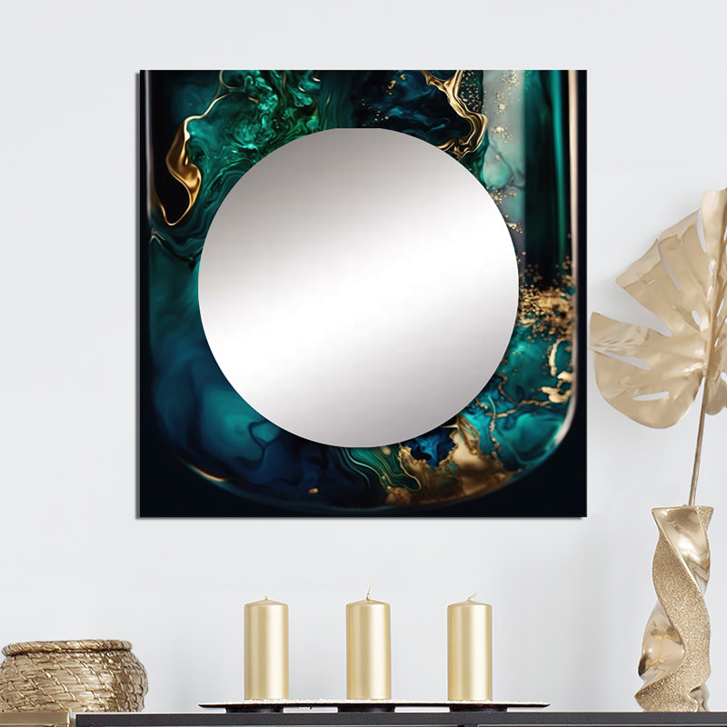 Art mural en miroir Lanayshia, 23 po x 23 po