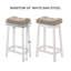 Tabourets de bar avec coussin LuXeo Barstow-1289329464-1289329467