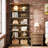 73'' Tall Bookshelf,  6-Tier Industrial Etagere Bookcase, Metal Display Shelf for Living Room, Office, Bedroom