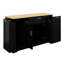 Buffet de rangement pour cuisine, table de salle à manger extensible, tablettes réglables, support coulissant à 3 niveaux-1018734441